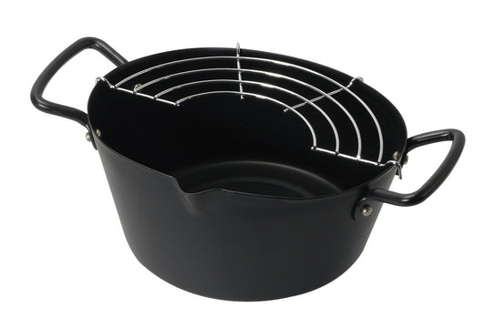 Pearl Metal Kitchen Select Iron Oval Deep Fryer Pot 16cm HC-336