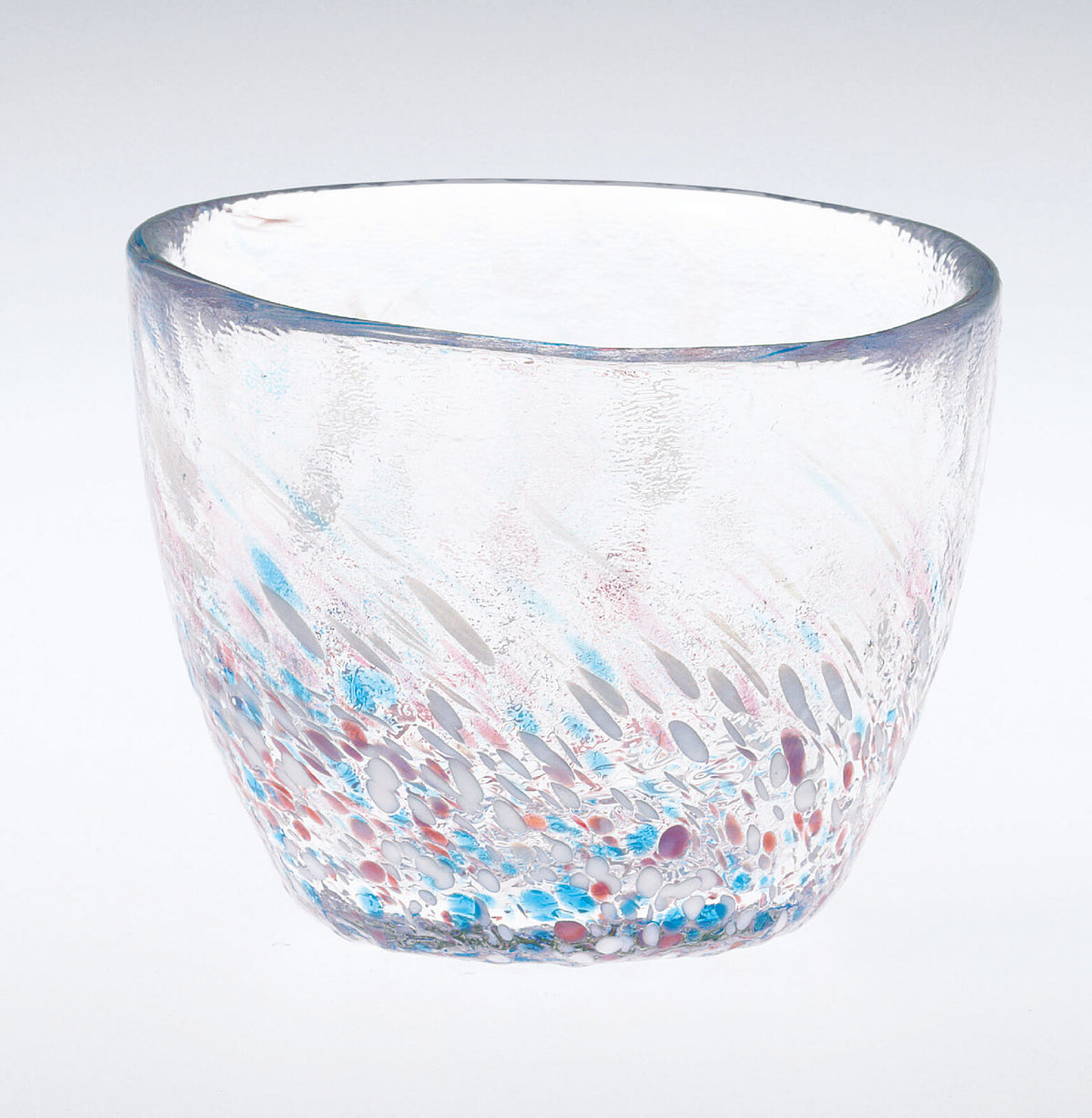 Toyo-Sasaki Glass Soba Dipping Sauce Cup Pink 8.1cm