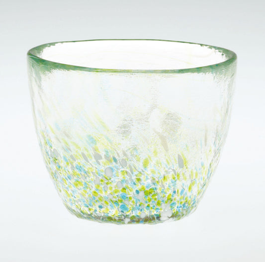 Toyo-Sasaki Glass Menchoko Noodle Dipping Cup, Green