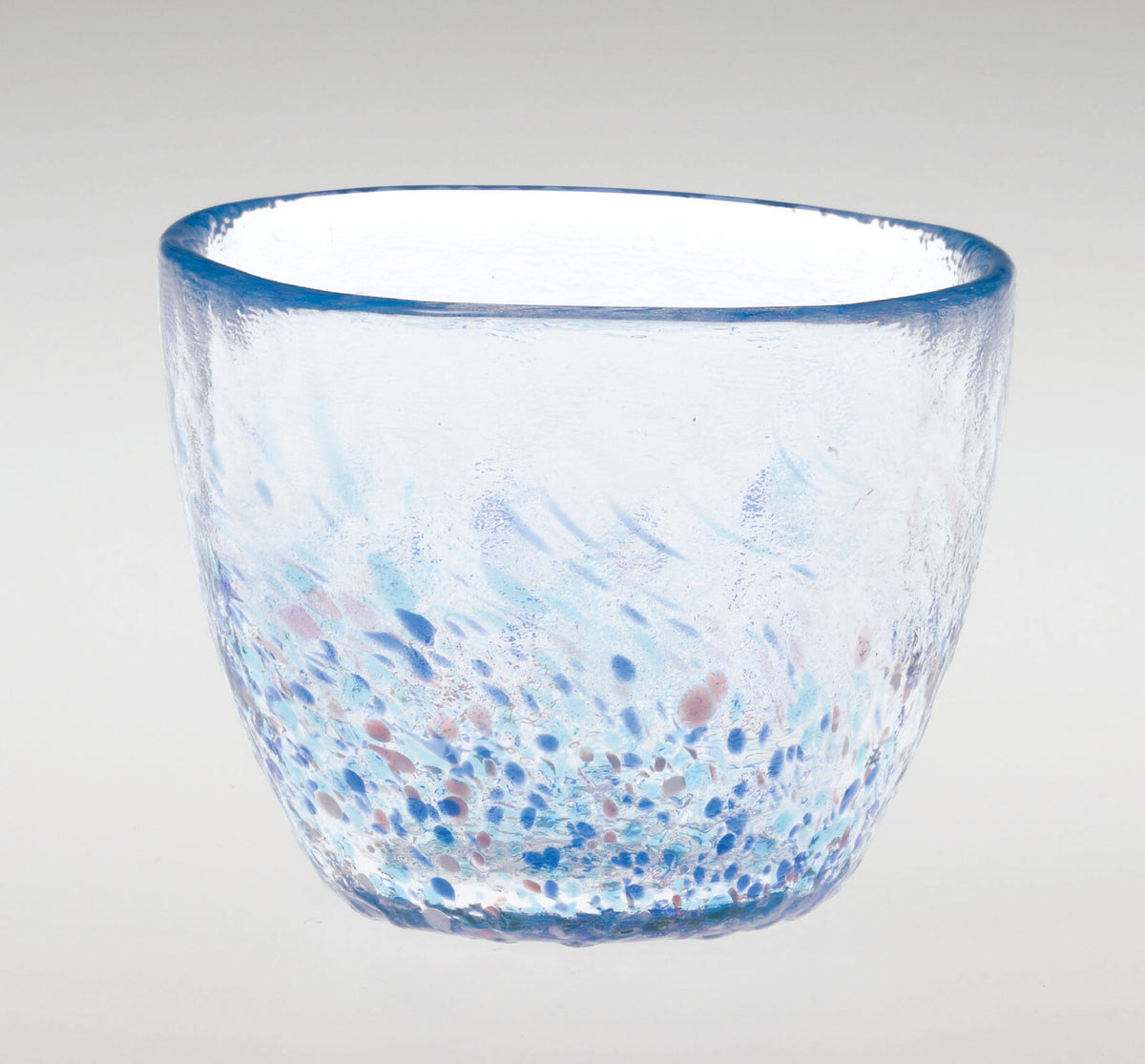 Toyo-Sasaki Glass Soba Dipping Sauce Cup Blue 8.1cm
