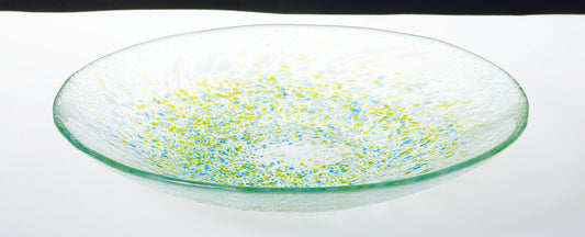 Toyo-Sasaki Glass Noodle Plate 24cm Green