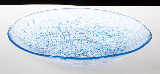 Toyo-Sasaki Glass Noodle Plate 24cm Blue