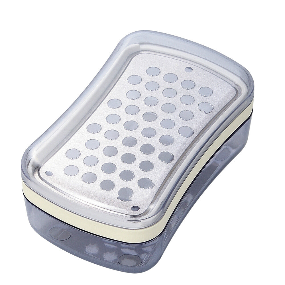 Shimomura Ajiwai Shokubo Titanium Palm Grater with Container ATT-744