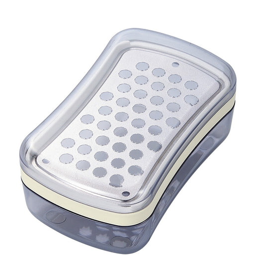 Shimomura Ajiwai Shokubo Titanium Palm Grater with Container ATT-744