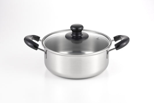 Yoshikawa Cook Look Basic Double Handle Pot 20cm