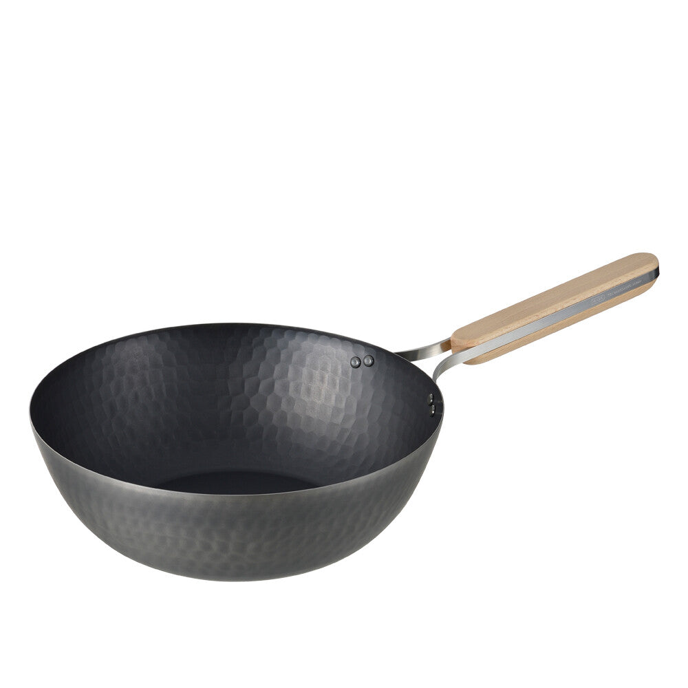 Wahei Freiz Enzo Iron Wok with Wood Handle