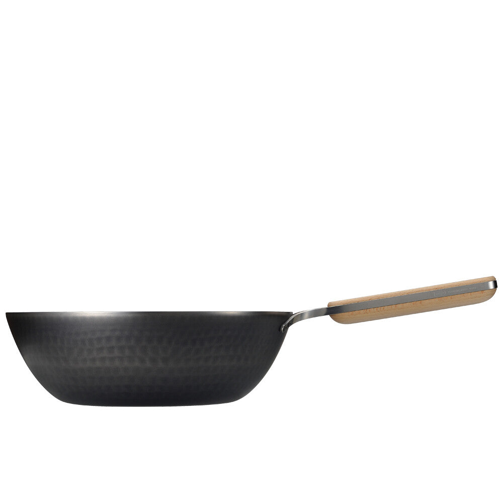Wahei Freiz Enzo Iron Wok 22cm with Wood Handle EN-011