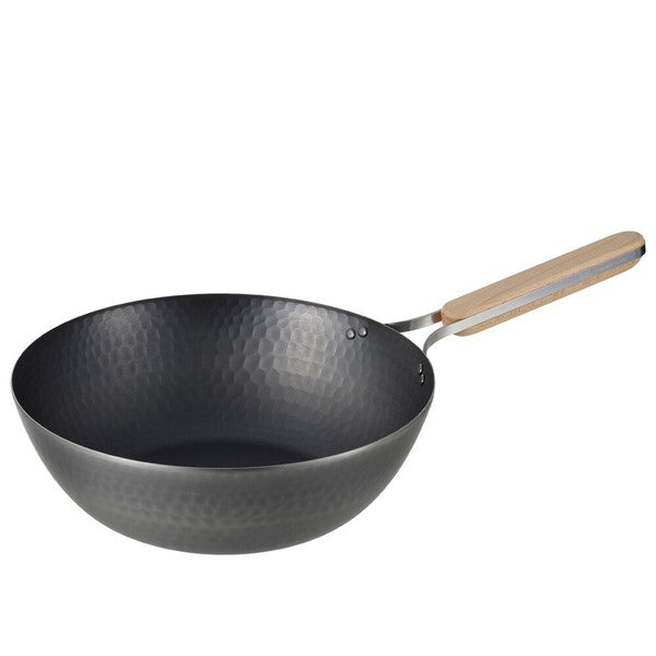 Wahei Freiz Enzo Iron Wok with Wood Handle