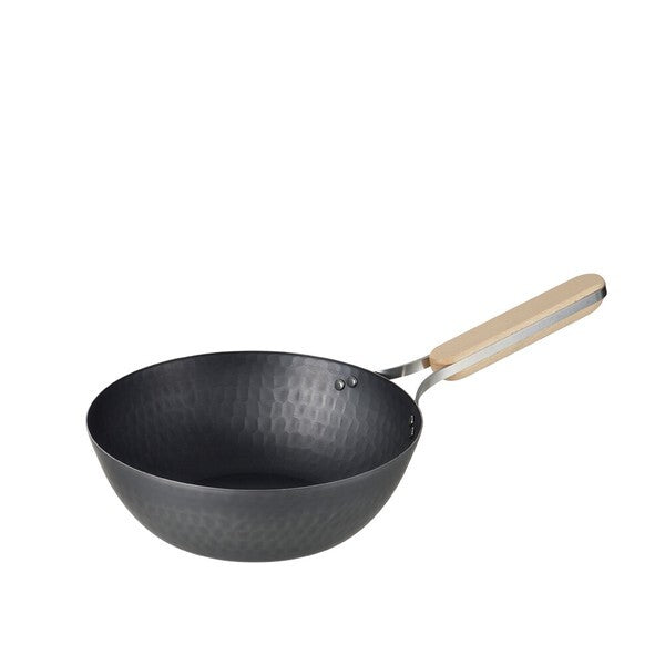 Wahei Freiz Enzo Iron Wok with Wood Handle