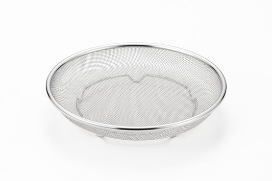 Yoshikawa Shape of Life Stainless Steel Shallow Strainer 22cm