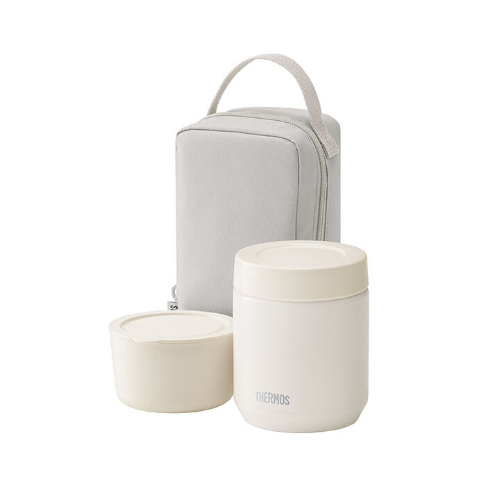 Thermos Vacuum Insulated Soup Lunch Jar Set 550ml Greige JEE-550