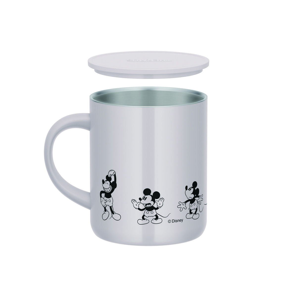 Thermos Vacuum Insulated Mug with Lid 350ml White Beige JDG-351DS