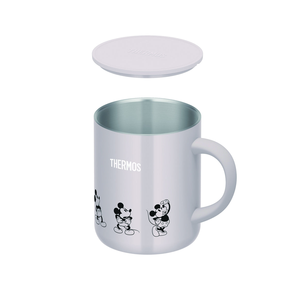 Thermos Vacuum Insulated Mug with Lid 350ml White Beige JDG-351DS