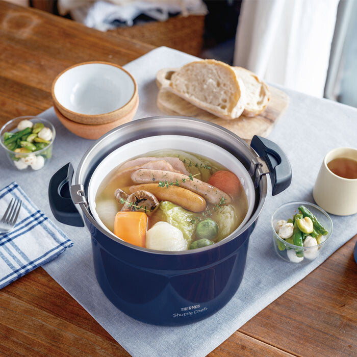 Thermos Shuttle Chef Vacuum Insulated Cooker 4.3L Navy KBJ-4502