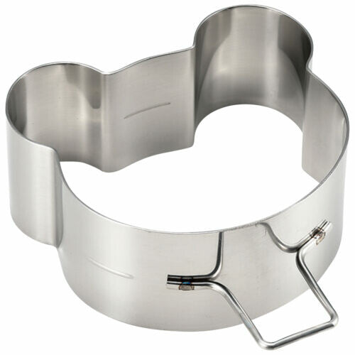 Tiger Crown Pancake Ring Deep Bear Shape Stainless Steel 1698