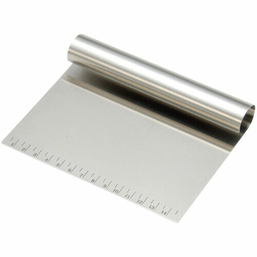 Tiger Crown Stainless Steel Bench Scraper with Measurements 465