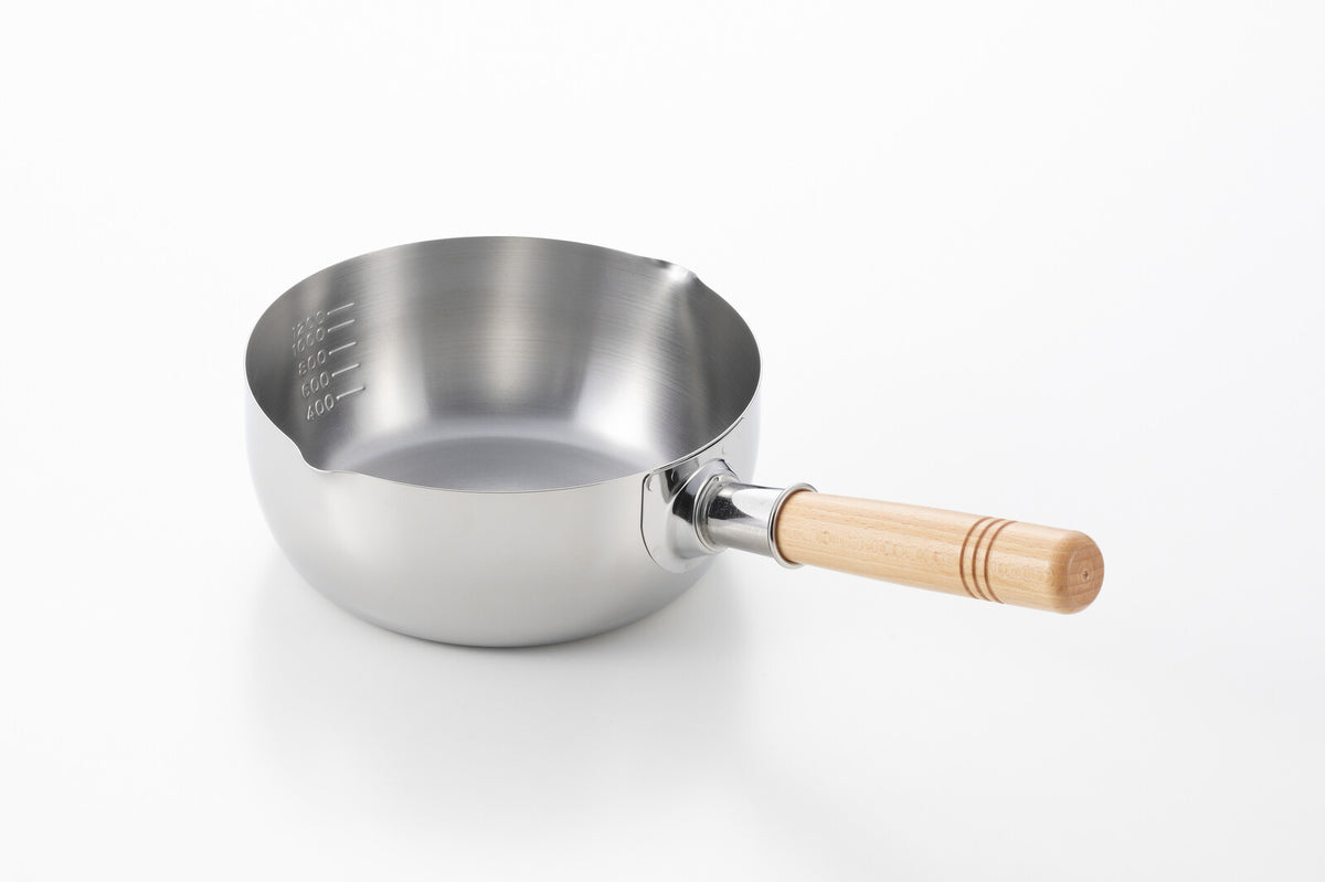 Yoshikawa Mieru Wooden Handle Saucepan 18cm SJ3816