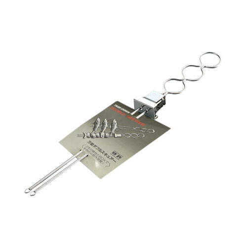 Tiger Crown Stainless Steel Double Prong BBQ Skewer Small 34.8cm 157