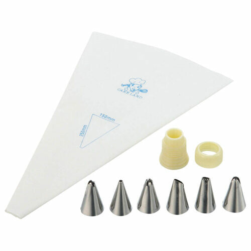Tiger Crown Pastry Piping Bag with Stainless Steel Tip