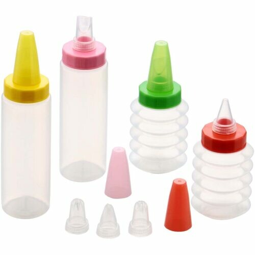 Tiger Crown Icing Decorating Squeeze Bottle with 7 Tips 1039