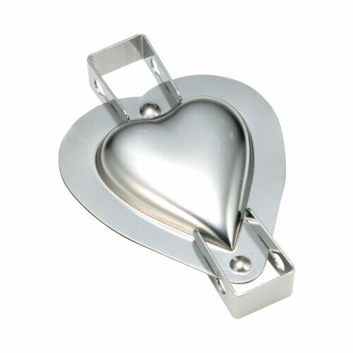Tiger Crown Plain Heart Chocolate Mold Stainless Steel 1101