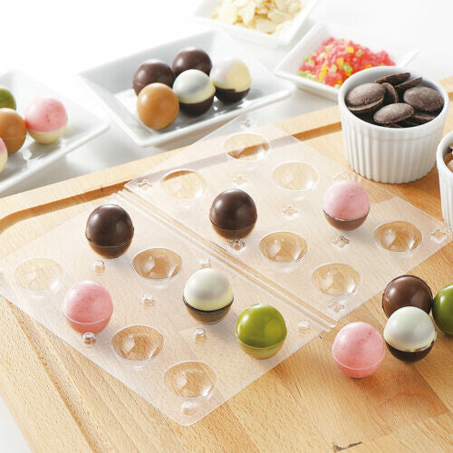 Tiger Crown Kirari Ball Chocolate Mold Clear PET 1191