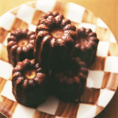 Tiger Crown Stainless Steel Fleur Canele Mold 1211
