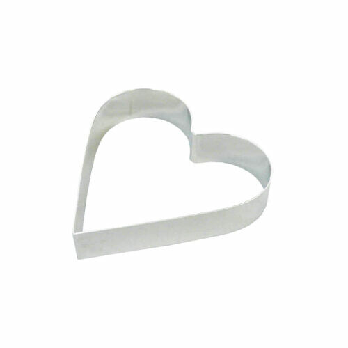 Tiger Crown Heart Cake Ring Shallow 12cm Stainless Steel 1239