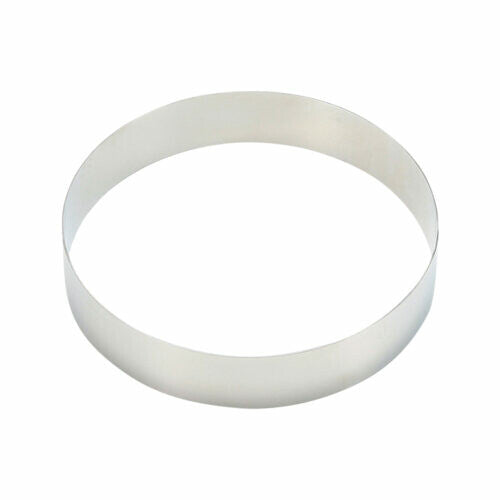 Tiger Crown Stainless Steel Cake Ring Mold Round Shallow 150mm 1635