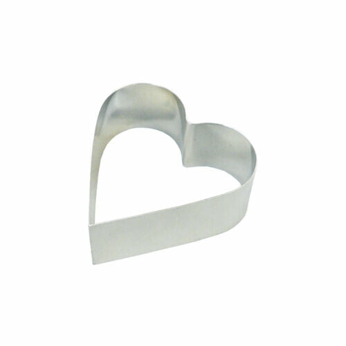 Tiger Crown Stainless Steel Cake Ring Mold Heart Deep 120mm 1645