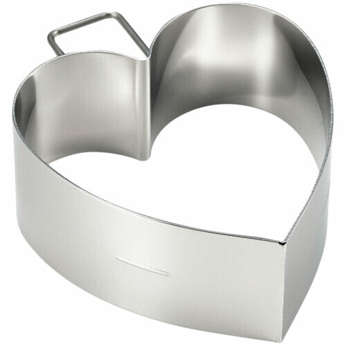 Tiger Crown Pancake Ring Deep Heart Stainless Steel 1696