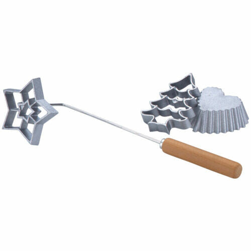 Tiger Crown Deluxe Kuhhyline II Rosette Cookie Mold Iron 1756