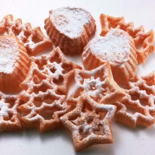 Tiger Crown Deluxe Kuhhyline II Rosette Cookie Mold Iron 1756