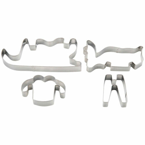 Tiger Crown Reindeer and Sleigh 3D Cookie Cutter Set 18-8 Stainless Steel 1952