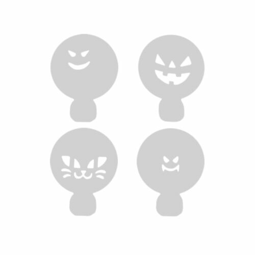 Tiger Crown Halloween Mini Stencil Set with Cookie Cutters 1978