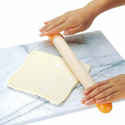 Tiger Crown Rolling Pin for 4mm Dough Thickness Beech Wood 1979