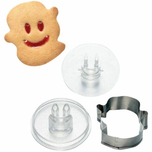 Tiger Crown Nikoniko Face Cookie Cutter and Stamp Ghost 1999