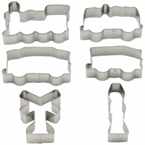 Tiger Crown Train 3D Cookie Cutter Set 18-8 Stainless Steel 2001