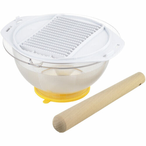 Tiger Crown Gorigori Bowl Set with Pestle and Grater 18cm Yellow 2012