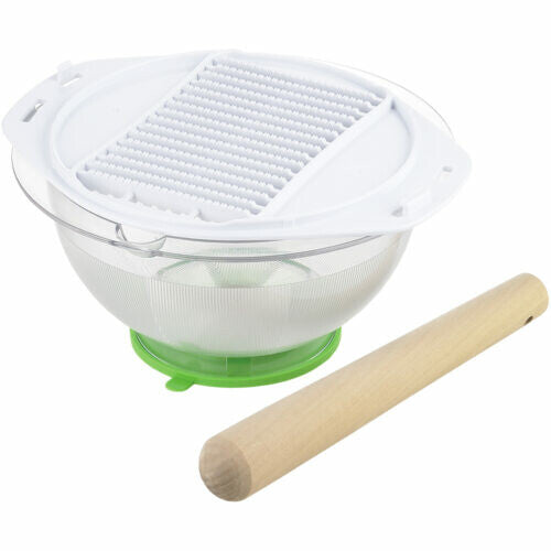 Tiger Crown Gorigori Bowl Set with Pestle and Grater 18cm Green 2013