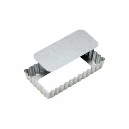 Tiger Crown Rectangle Tart Mold with Removable Bottom 10x5cm 2358