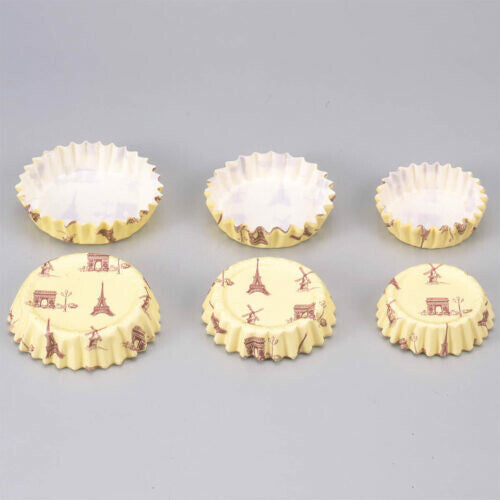 Tiger Crown Fleur Round Paper Baking Cups