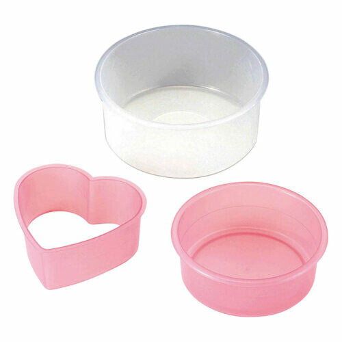 Tiger Crown Microwave Sponge Cake Mold Set Round and Heart 3550