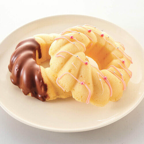 Tiger Crown Microwave Cruller Donut Mold 4 Pieces 3555