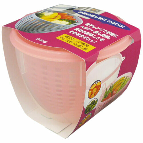Tiger Crown Microwave Steamer Small Pink 3566