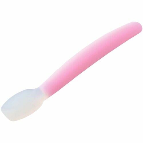 Tiger Crown Mogumogu Soft Silicone Baby Spoon Pink 4403