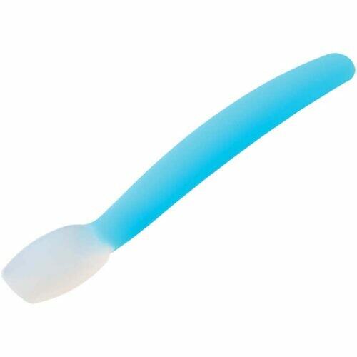 Tiger Crown Mogumogu Soft Silicone Baby Spoon Blue 4405