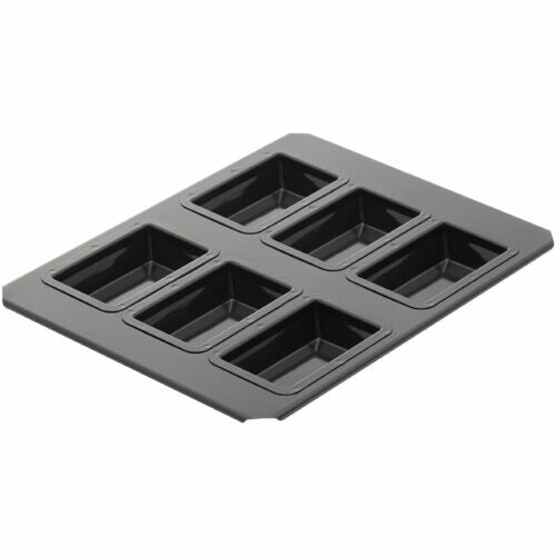 Tiger Crown JB Financier Pan 6 Cavity Silicone Coated Steel 5920