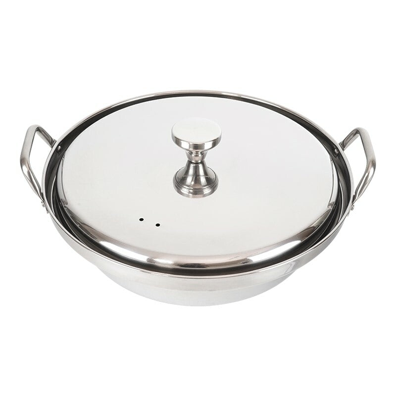 Wahei Freiz Korean IH Stainless Steel Seafood Hot Pot with Lid 24cm RB-2877