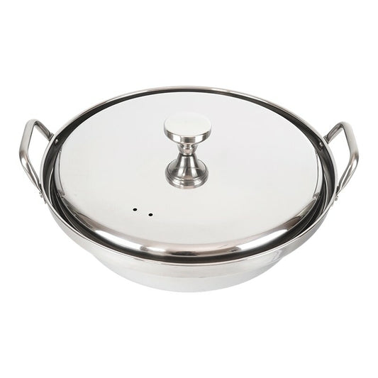 Wahei Freiz Korean IH Stainless Steel Seafood Hot Pot with Lid 24cm RB-2877